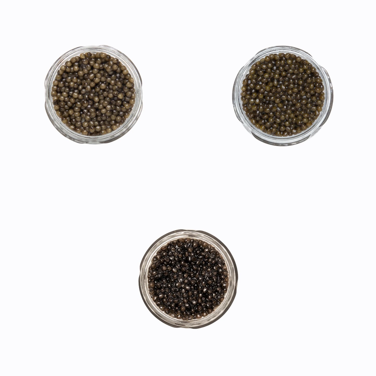 Classic Osetra, Siberian Sturgeon, Kaluga Caviar Tasting Set