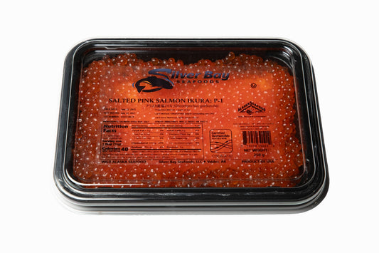 Wild Alaskan Pink Salmon Red Caviar Silver Bay (Grade 1, 2025 SEASON) 8.8 oz