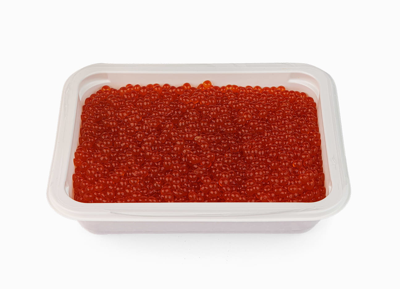 Wild Alaskan Chum Salmon Caviar Trident (C-1) 35.2 oz in an open package.