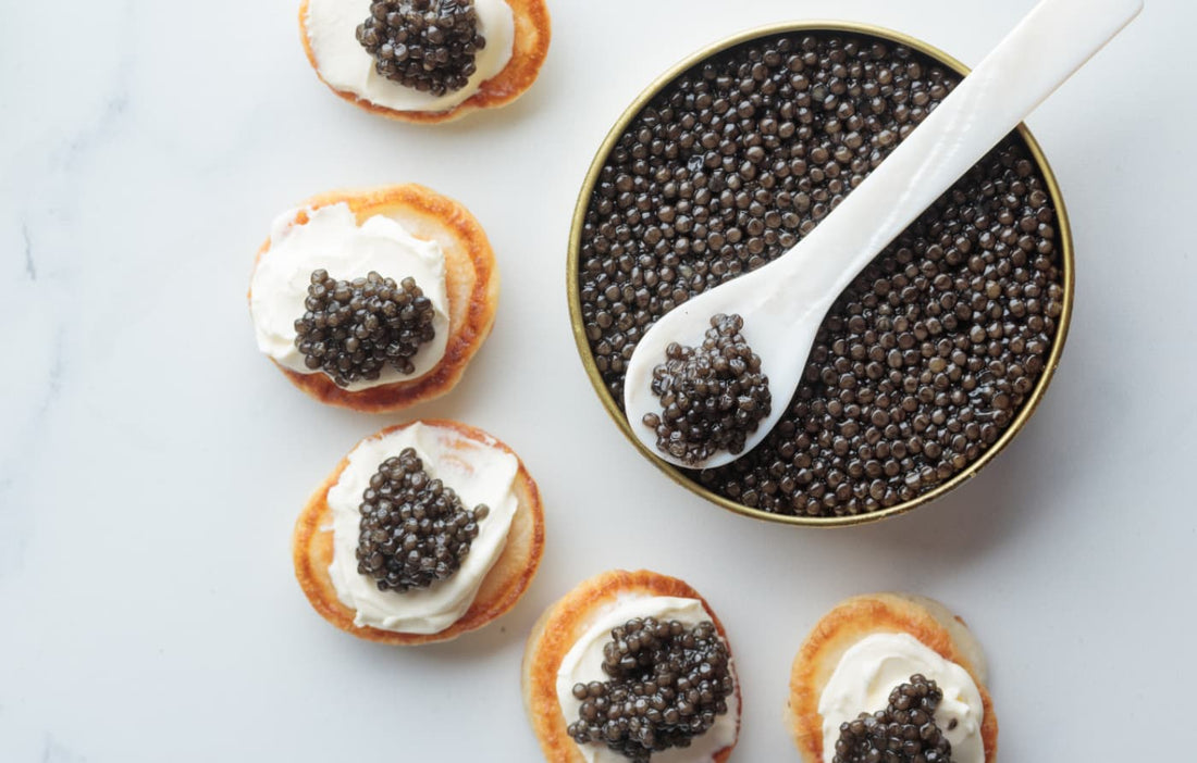 Classic Blini with Caviar and Crème Fraîche