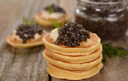Beluga Hybrid Caviar on blini