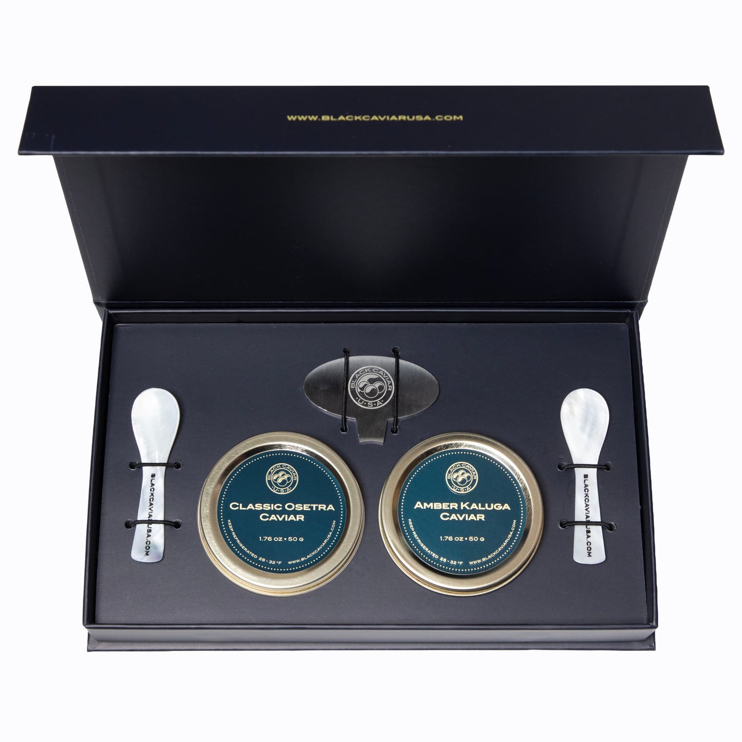 Classic Osetra & Amber Kaluga Caviar Gift Set