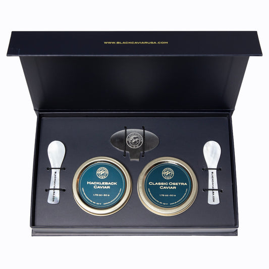 Classic Osetra & Hackleback Caviar Gift Set