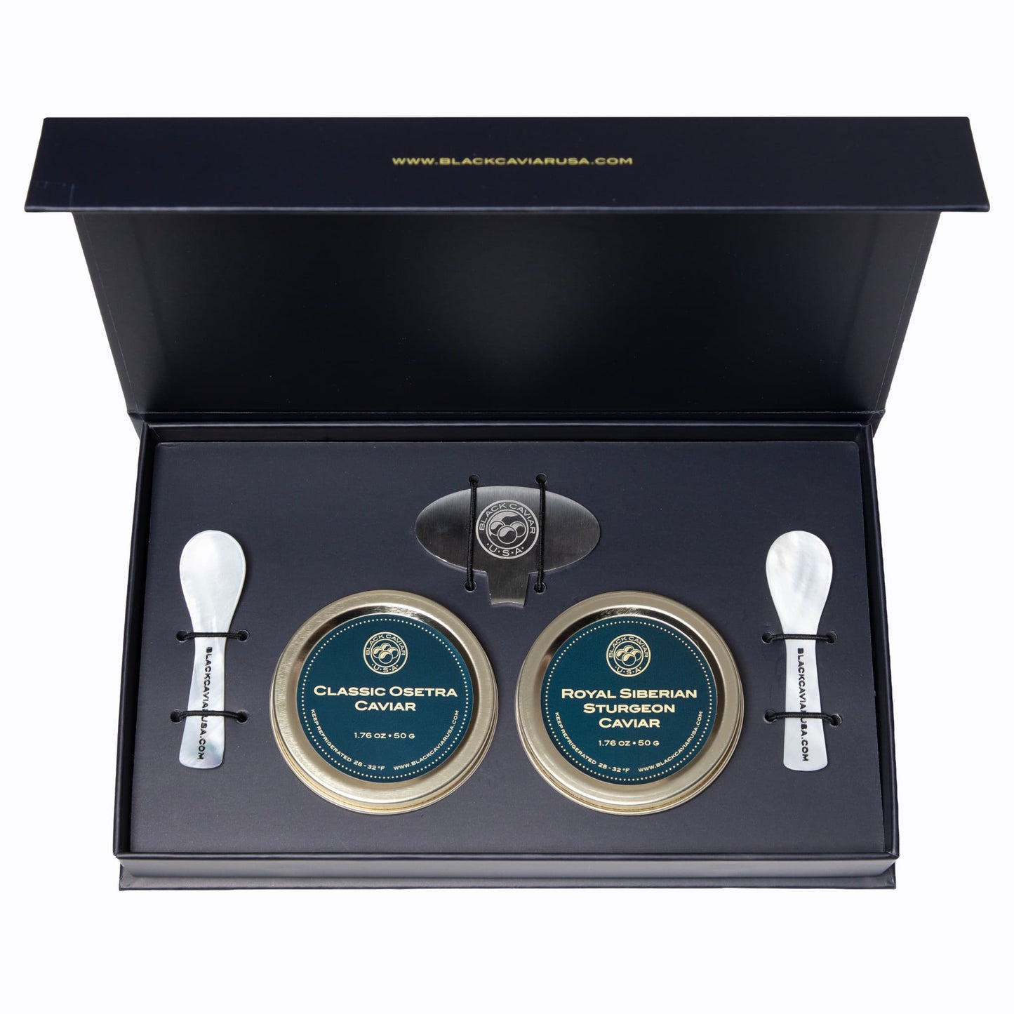 Classic Osetra & Royal Siberian Sturgeon Caviar Gift Set