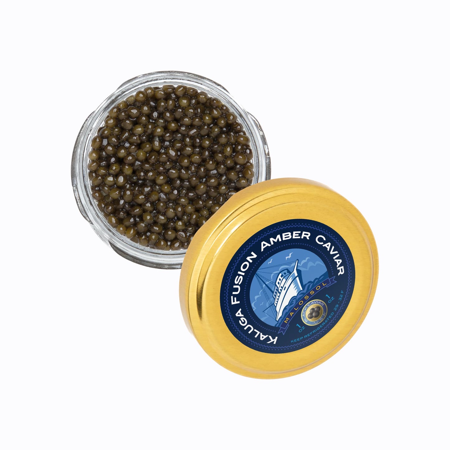 Kaluga Fusion Amber Caviar 1 oz