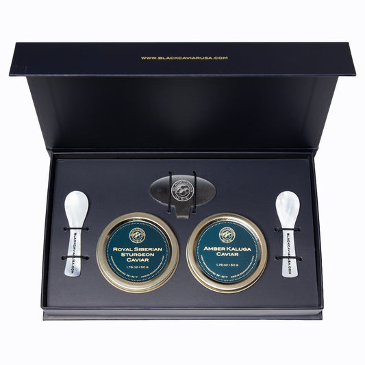 Royal Siberian Sturgeon & Amber Kaluga Caviar Gift Set