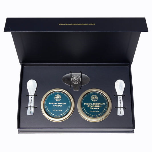Royal Siberian Sturgeon & Hackleback Caviar Gift Set