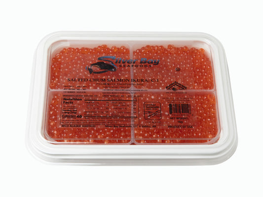 Wild Alaskan Chum Salmon Red Caviar Silver Bay (Grade 1, 2025 SEASON) 35.2 oz