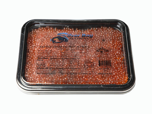 Wild Alaskan Chum Salmon Red Caviar Silver Bay (Grade 1, 2025 SEASON) 8.8 oz
