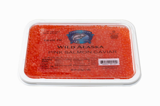 Wild Alaskan Pink Salmon Caviar Copper River PM (Grade 2, 2026 SEASON) 17.6 oz