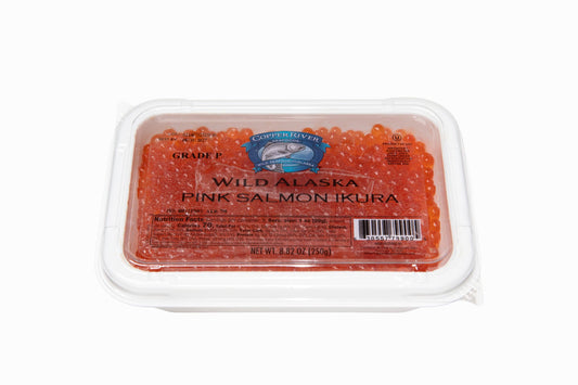 Wild Alaskan Pink Salmon Caviar Copper River (Grade 1, 2025 SEASON) 8.82 oz