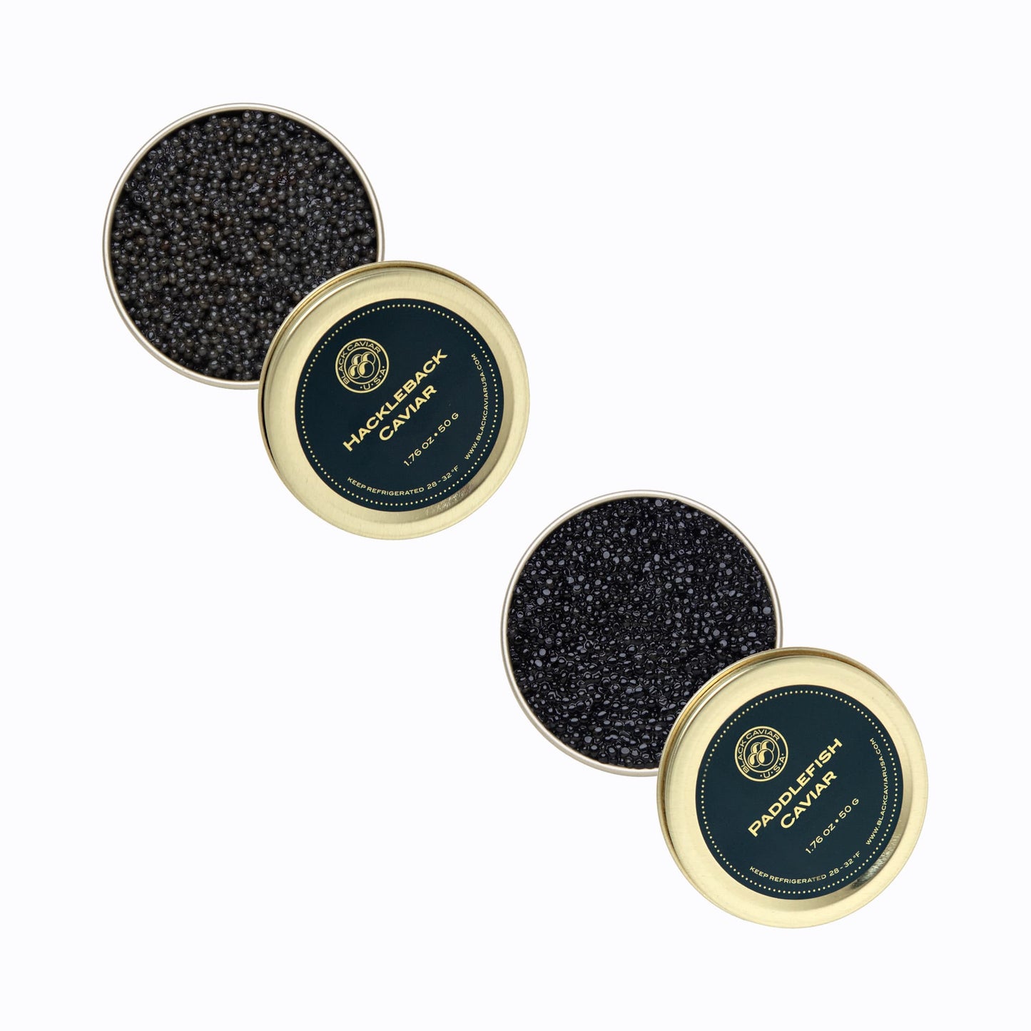 Wild American Hackleback and Paddlefish Caviar Tasting Set (2 x 1.76 oz)