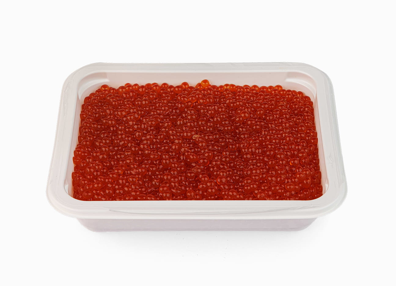 Wild Alaskan Chum Salmon Caviar Trident (C-1) 35.2 oz in an open package.