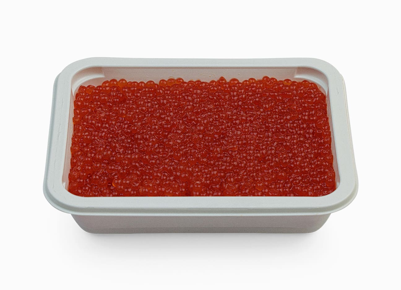 Wild Alaskan Salmon Chum Red Caviar Trident C-1A 35.2 oz in an open package.