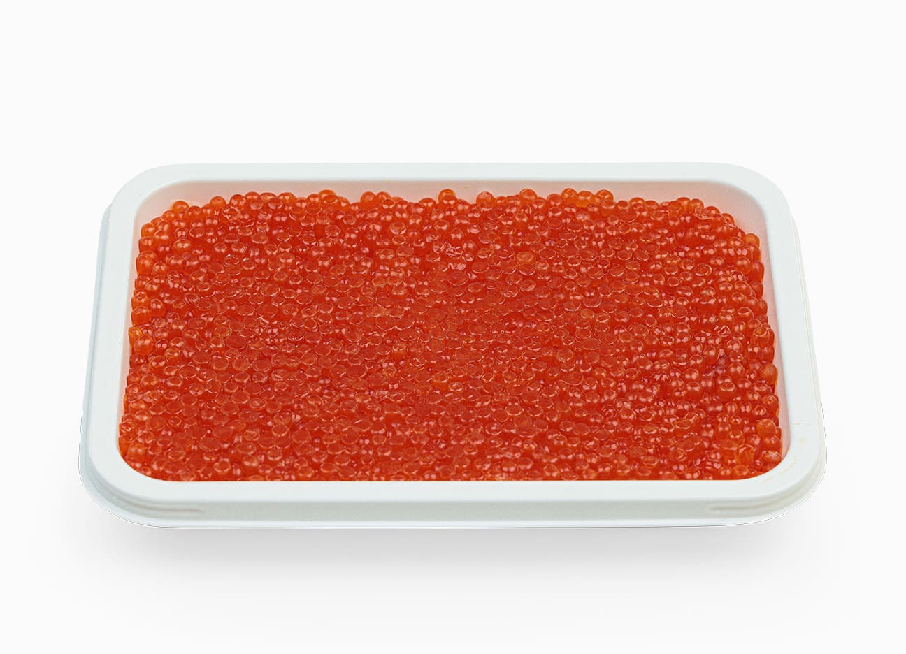 Wild Alaskan Pink Salmon Caviar Copper River Grade P 17.6 oz in an open package.