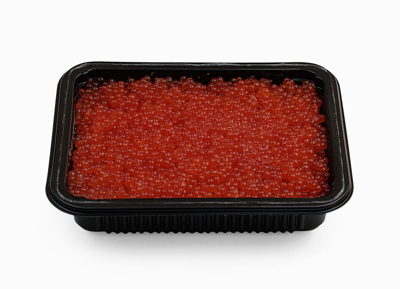 Wild Alaskan Pink Salmon Caviar Peter Pan (Grade 1) 35.2 oz in an open package.