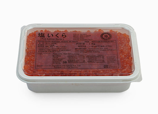 Wild Alaskan Salmon Red Caviar Alaska Pacific 35.2 oz in a package.
